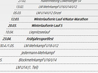 Wettkampfplan 2016